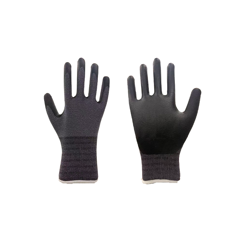 15 gaugen Nylon-spandex-upotetut nitriilivaahtokäsineet